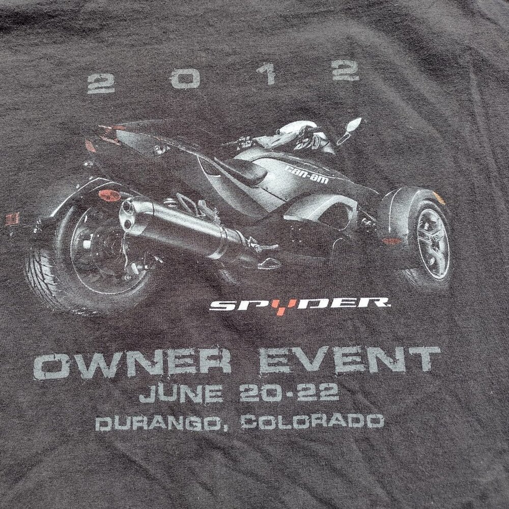Size XL Men's Can-am Spider Fun Center Shirt Black Motorcycle Durango Colorado